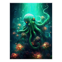 Octopus Mythique Nautique Sous Les Créatures Mer
