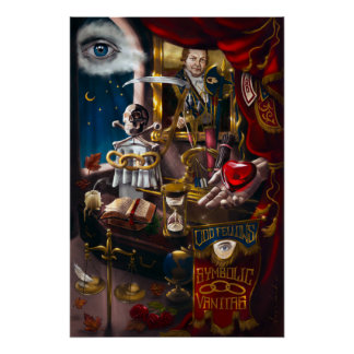 Poster Odd Fellows Symbolic Vanitas
