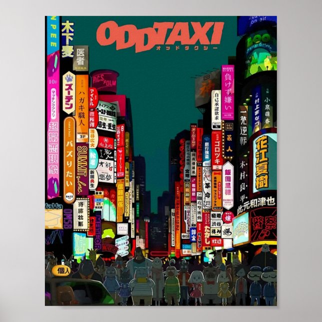 Poster Odd Taxi (Devant)