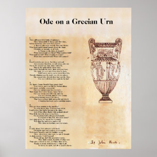 Poster Ode sur une Urne grecque