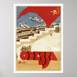 Poster Odessa, Odesa, Ukraine - Art Vintage voyage