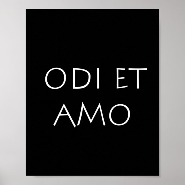 Poster Odi et amo (Devant)