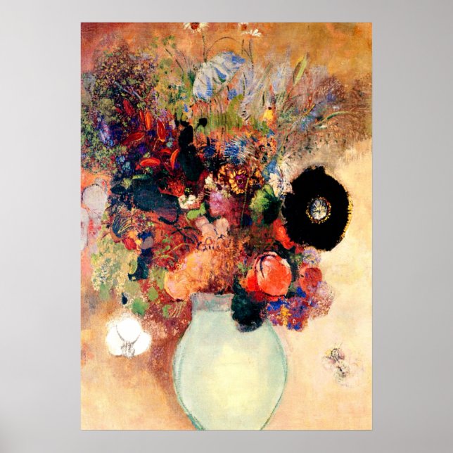 Poster Odilon Redon - Black Poppy (Devant)