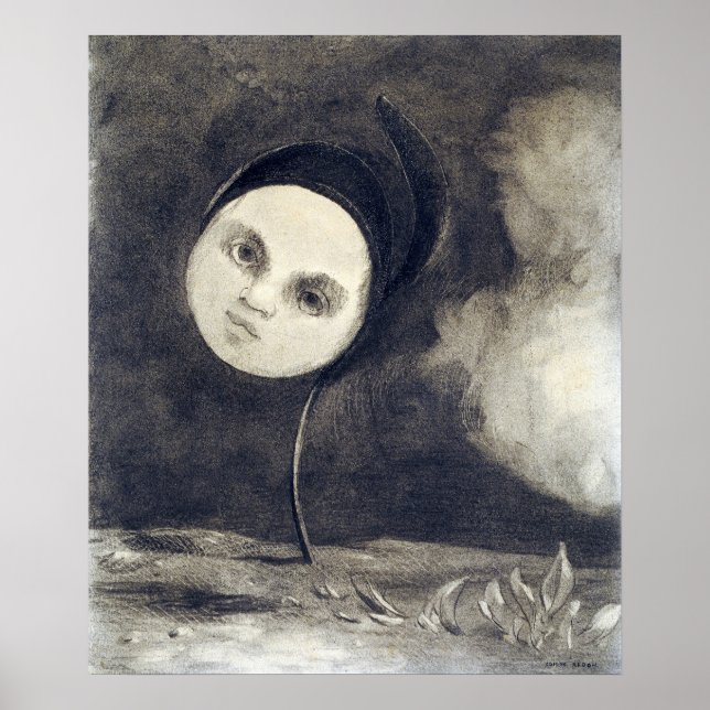 Poster Odilon Redon, Étrange Fleur (Devant)