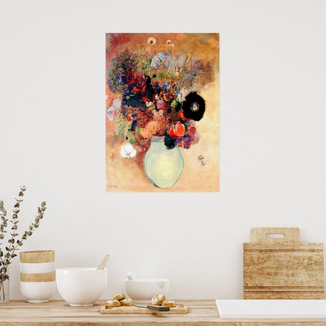 Poster Odilon Redon - Pavot noir (Cuisine)