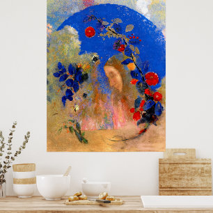 Poster Odilon Redon - Profil sous un arc