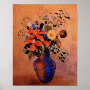 Poster Odilon Redon - Vase de fleurs