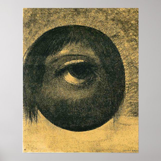 Poster Odilon Redon - Vision, 1883,  (Devant)