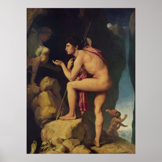 Poster Oedipus Et Le Sphinx (Devant)