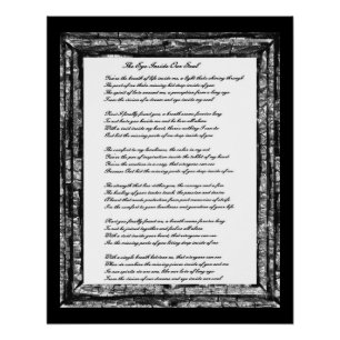 Poster Oeil à l'intérieur de notre âme