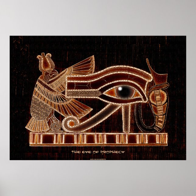 Poster OEil de Horus Symbole antique égyptien de la proph (Devant)