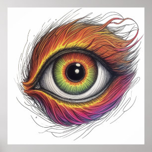 Poster OEil d'incendie