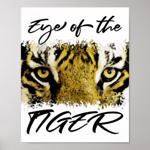 Poster Oeil du tigre, motivationnel, inspirant