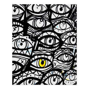 Poster oeil fou