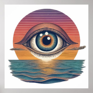Poster Oeil océanique