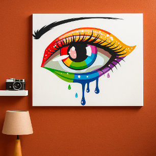 Poster Oeil peint