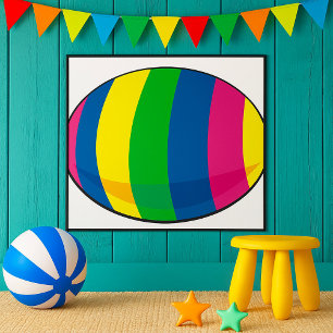 Poster Oeuf coloré