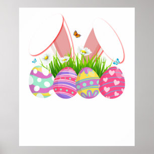 Poster oeuf de lapin, rétro, vintage