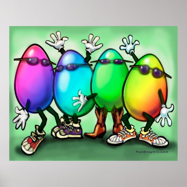 Poster Oeuf de Pâques (Devant)