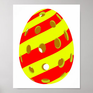 Poster Œuf de Pâques de pickleball