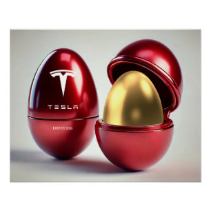 Poster Œuf de Pâques Tesla