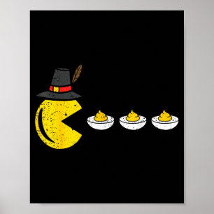 Poster Œufs de Pâques décevants drôles de Thanksgiving Jo