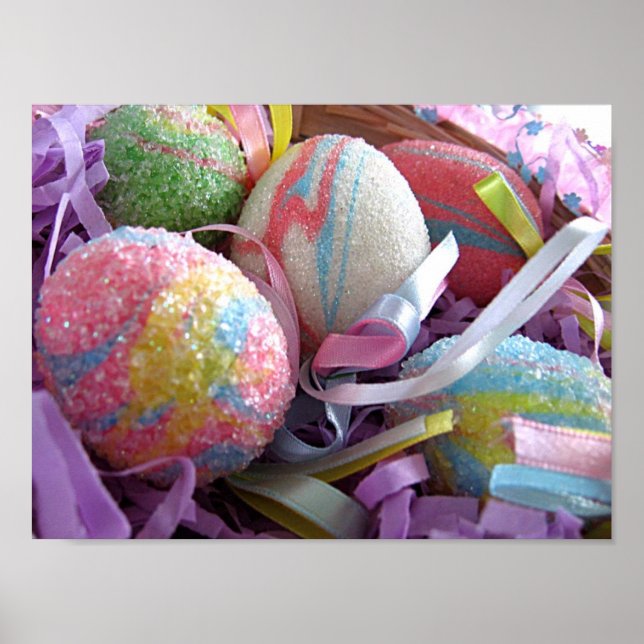 Poster OEufs Pastel de Pâques (Devant)