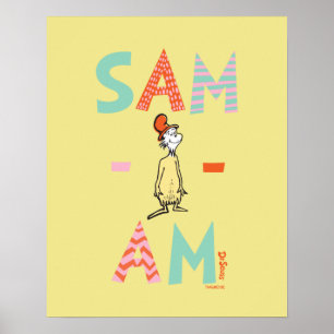 Poster Oeufs verts et jambon   Sam-I-Am