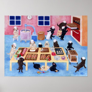 Poster Oeuvre artisanale de la boulangerie Labrador
