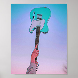 Poster OEuvre classique de guitare