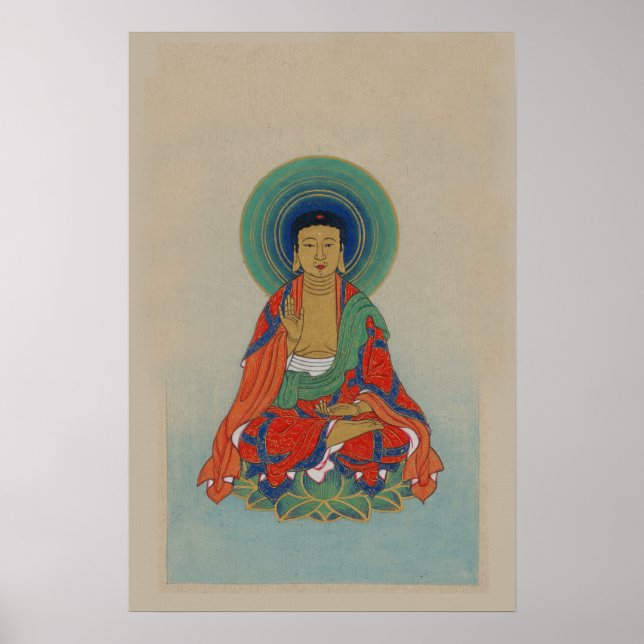 Poster Oeuvre d'antiquité Image spirituelle Vintage (Devant)