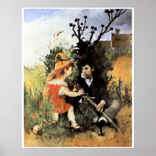 Poster Œuvre d'art de Carl Larsson, Clair Obscur,