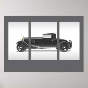 Poster Œuvre d'art de voiture rétro