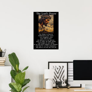 Poster Œuvre d'art du Notre Père Calvaire Coucher de sole