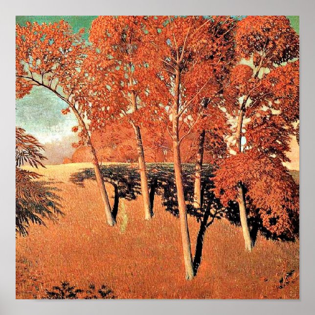 Poster OEuvre d'art Grant Wood, Chêne de printemps (Devant)