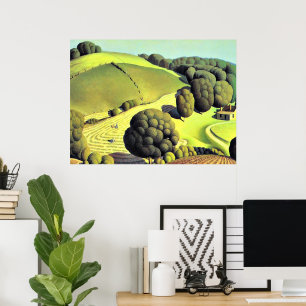 Poster OEuvre d'art Grant Wood, Young Corn,