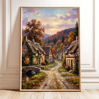 Poster Œuvre d'art impressionniste de la Forêt-Noire pour
