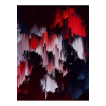 Œuvre d'art murale à motif abstrait vibrant