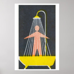 Poster Œuvre d'art murale boîte d'allumettes Scène de dou