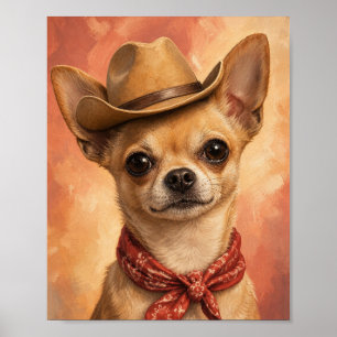 Poster Œuvre d'art murale de Chihuahua — Portrait de peti