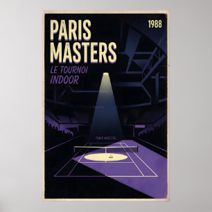 Poster Œuvre d'art murale des Masters de Paris Graphique
