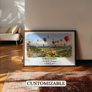 Poster Œuvre d'art personnalisée pour Albuquerque, Affich