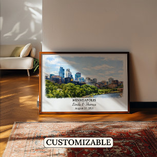 Poster Œuvre d'art personnalisée pour les murs de Minneap