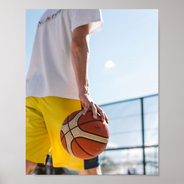 Poster Oeuvre de basket-ball (Devant)