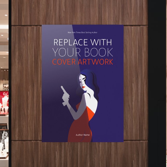 Poster Oeuvre de couverture de livre | Auteur Promotionne (Créateur téléchargé)