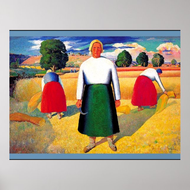 Poster OEuvre de Kazimir Malevich, Reapers (Devant)