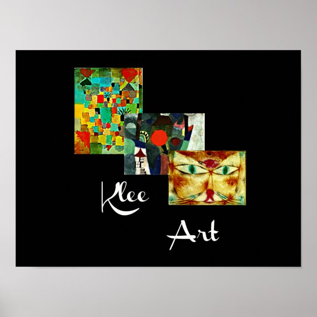 Poster oeuvre de Klee, collage de Paul Klee, (Devant)