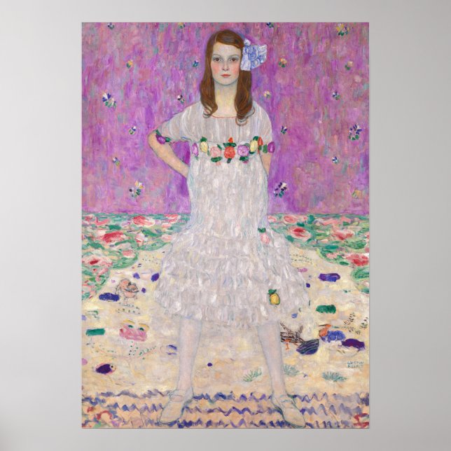 Poster Oeuvre de portrait Klimt Mada Primavesi (Devant)