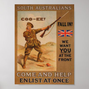 Poster OEuvre de propagande de la Première Guerre mondial