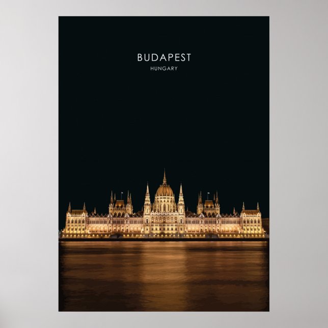 Poster Oeuvre de voyage Budapest, Hongrie (Devant)